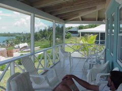 joe on porch