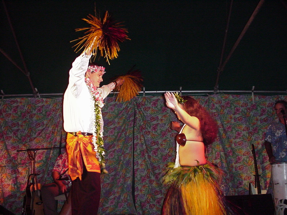 david and hula girl