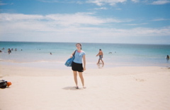 rreza at the beach