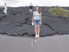 lava in road